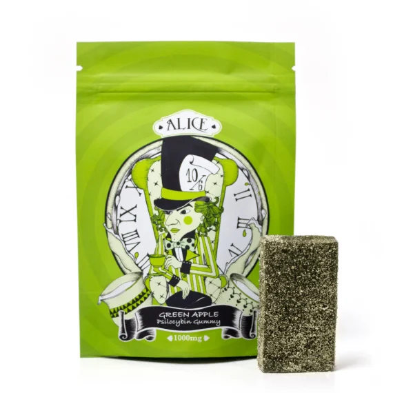Alice Green Apple Mushroom Gummies 1000mg